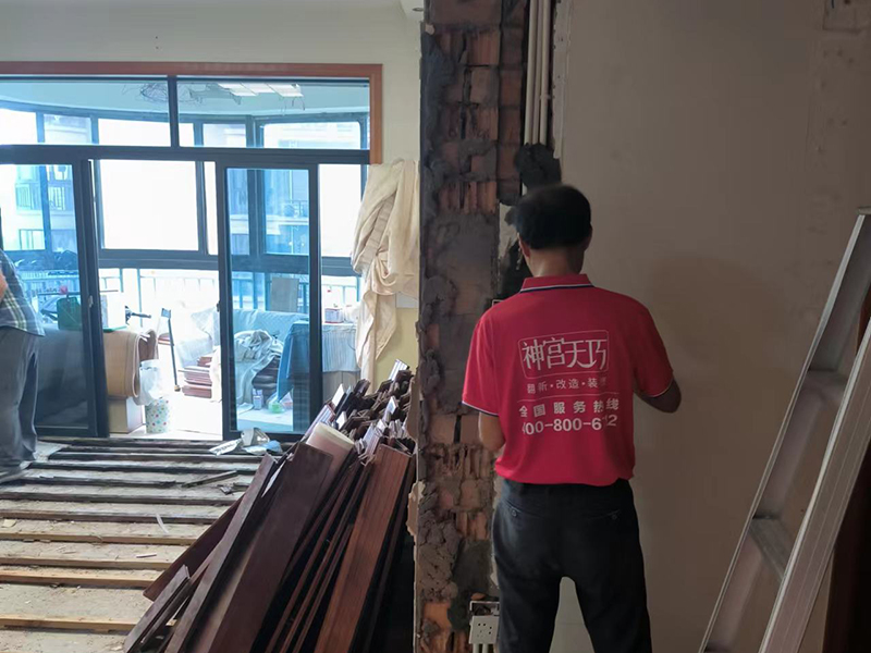 124平清水房簡單裝修 寧波首南街道學府一號 新房裝飾裝潢全包